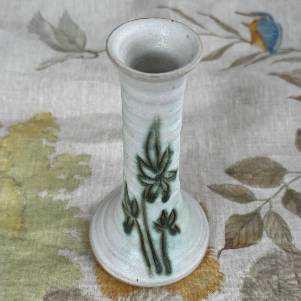 Handmade Irish candlestick holder.